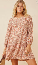 Load image into Gallery viewer, Taupe Floral Print Dress
