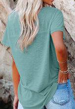 Load image into Gallery viewer, Turquoise Scoop Neck Tee
