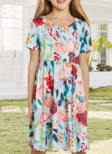 Load image into Gallery viewer, Sky Blue Floral Dress
