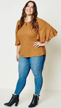 Load image into Gallery viewer, Carmel Ruffle Sleeve Tee
