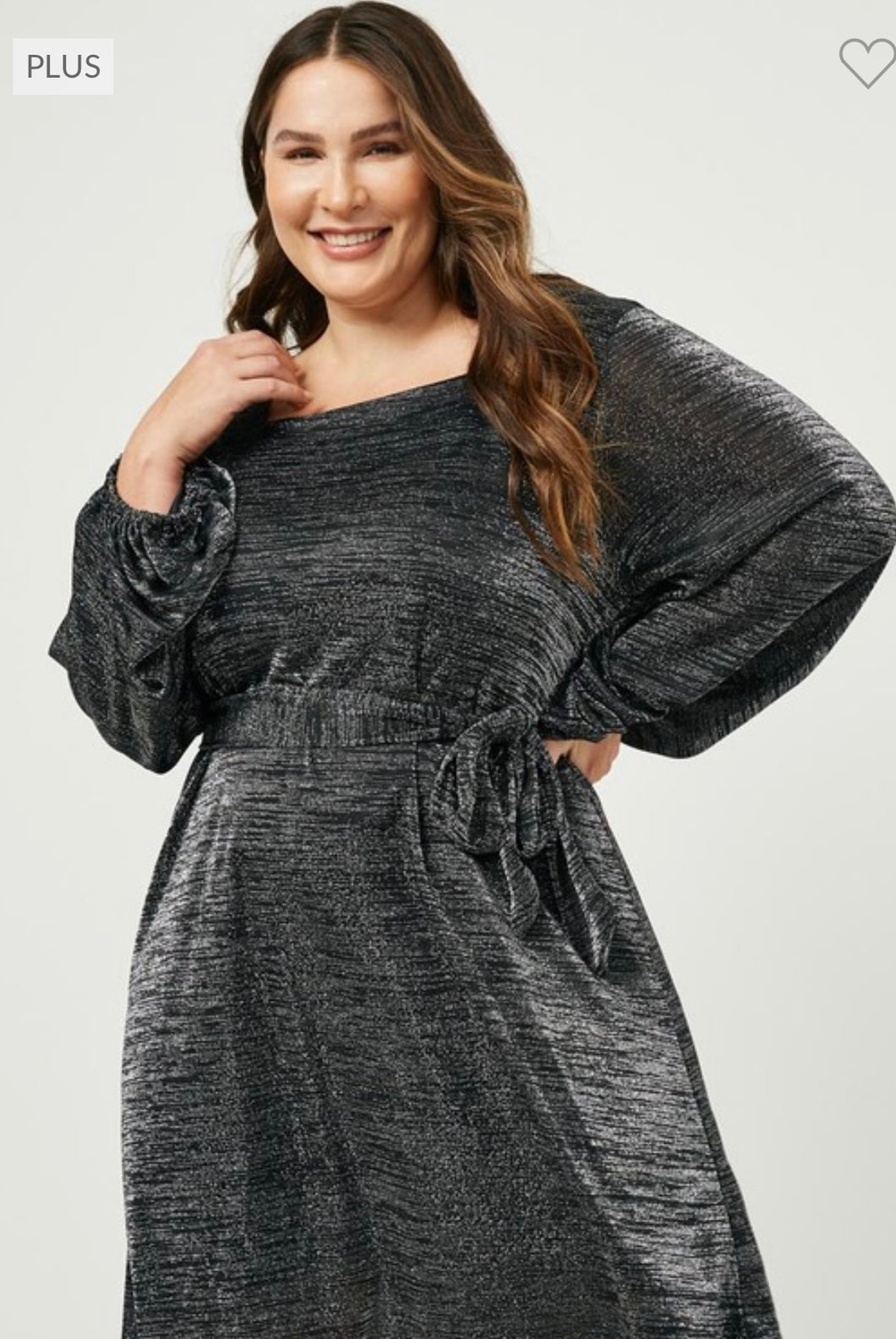 Black Metallic Dress