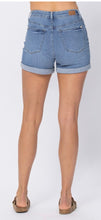 Load image into Gallery viewer, Judy Blue High Rise Open Seam Cuffed Shorts
