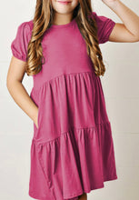 Load image into Gallery viewer, Rose Girls’ Tshirt Dress
