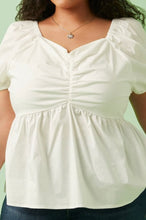 Load image into Gallery viewer, Off White Sweetheart Top
