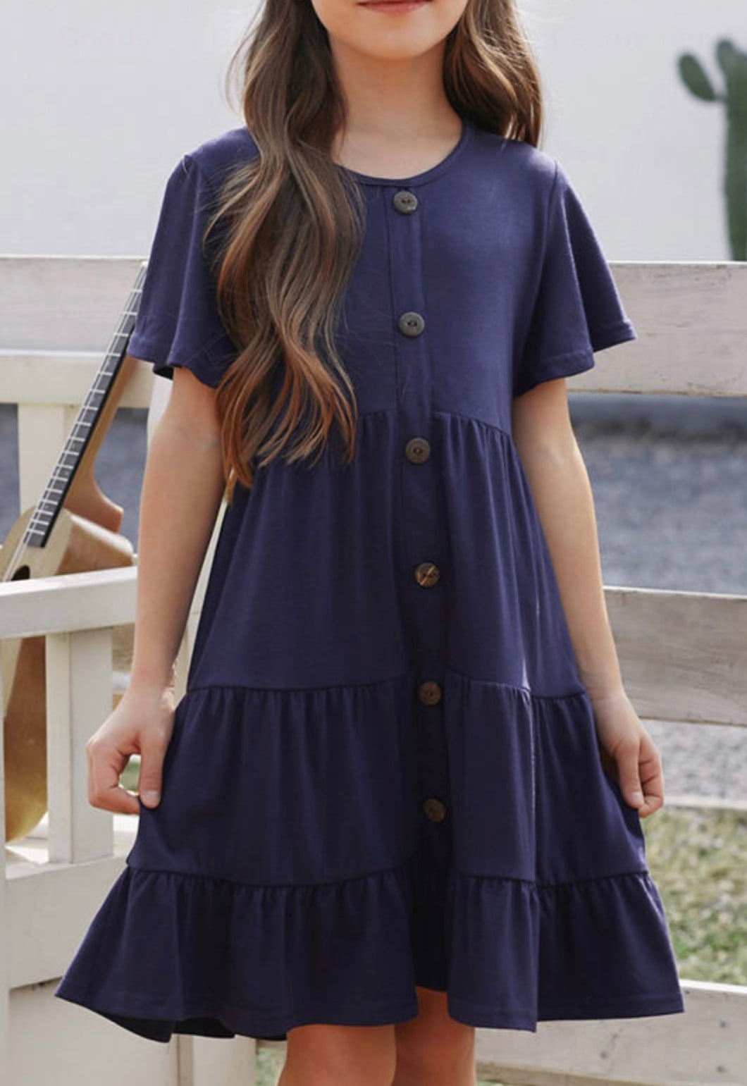 Girls Navy Dress