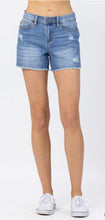 Load image into Gallery viewer, Judy Blue High Waist Distressed Shorts
