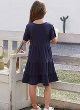 Load image into Gallery viewer, Girls Navy Dress

