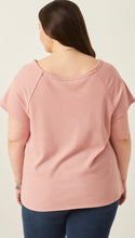 Load image into Gallery viewer, Pink Waffle Knit Tee
