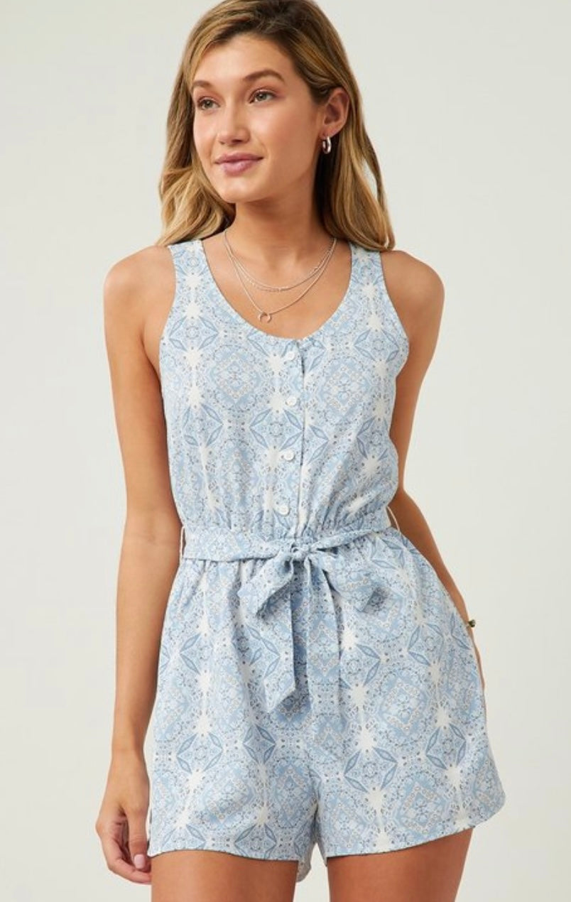 Bandana Print Romper