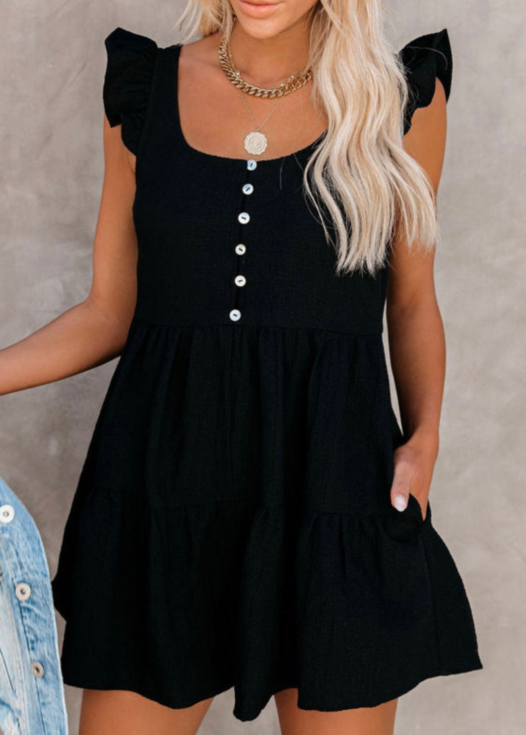Woman's Black Adult Romper
