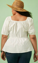 Load image into Gallery viewer, Off White Sweetheart Top
