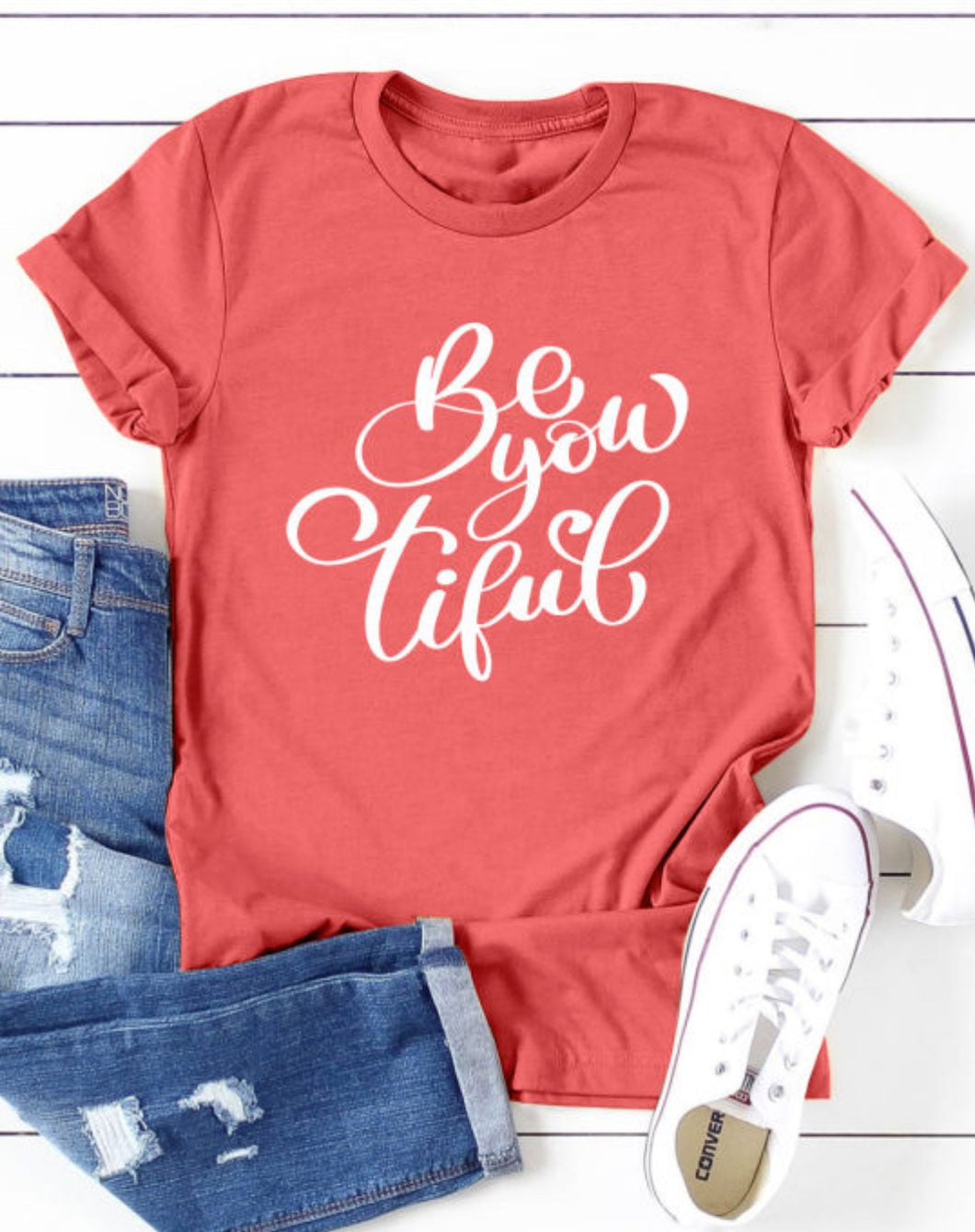 Red Be You Tiful T-shirt